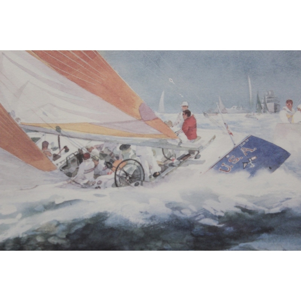 LEComing Home 1987 26th America's Cup John Gable Dennis Conner Stars And Stripes - Picture 8 of 11